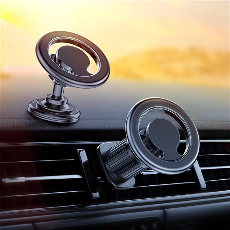 Magnetic Car Phone Holder Stand Magnet Car Mount Support GPS Mobile Bracket in Car For Macsafe iPhone 15 14 13 12 Samsung Xiaomi