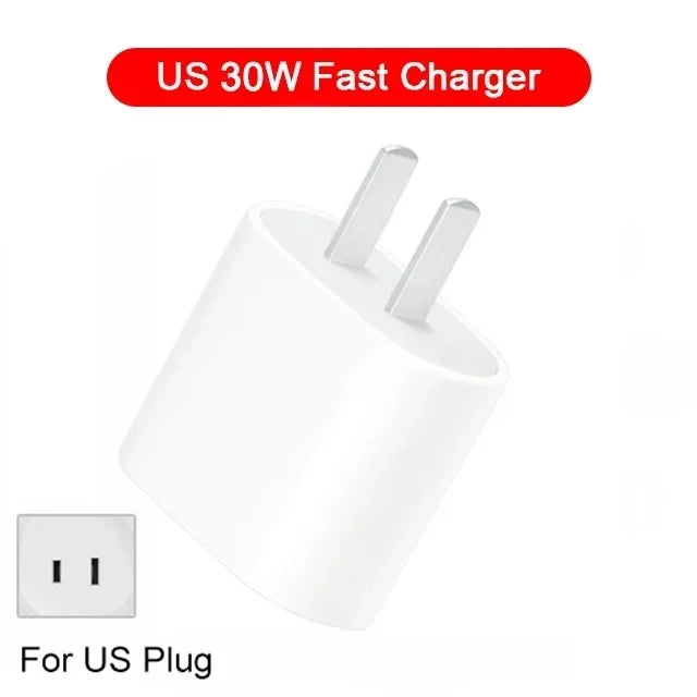 For PD 30W Charging For iPhone 14 Pro Max 13 12 mini 11 Fast Charger X XS XR 7 8 6 Plus SE 2020 Phone Accessories