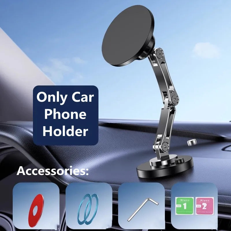 Magnetic Car Wireless Charger Stand Magnet Car Mount Fast Charging Station Phone Holder Bracket For iPhone 15 14 13 12 Pro Max