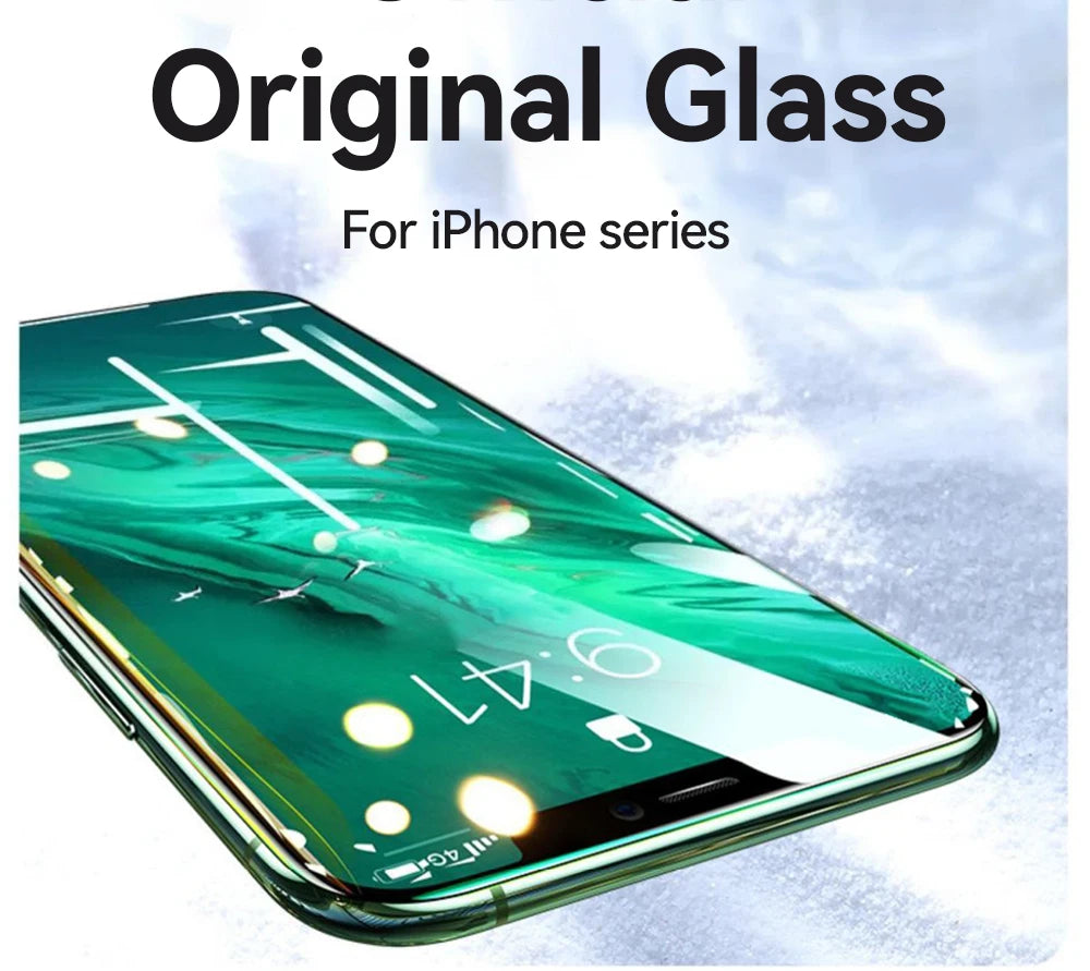 Joyroom 1/2/3pcs HD Glass Screen Protector for iPhone 16 15 14 13 12 11 Pro Max Full Screen Tempered Glass Protection for iPhone