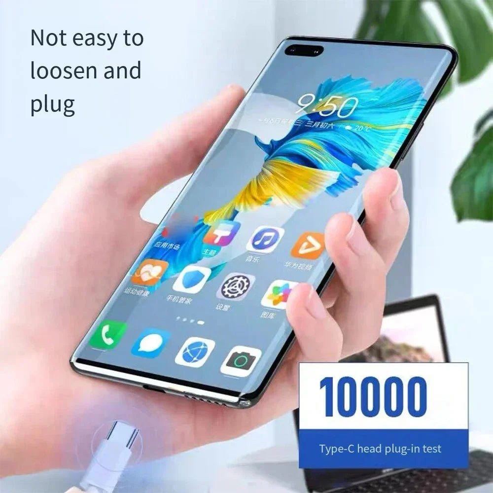 120W 10A Type C To Type C Cable Super Fast Charging Phone Charger USB C Data Wire For Samsung Xiaomi Huawei Quick Charger Cable