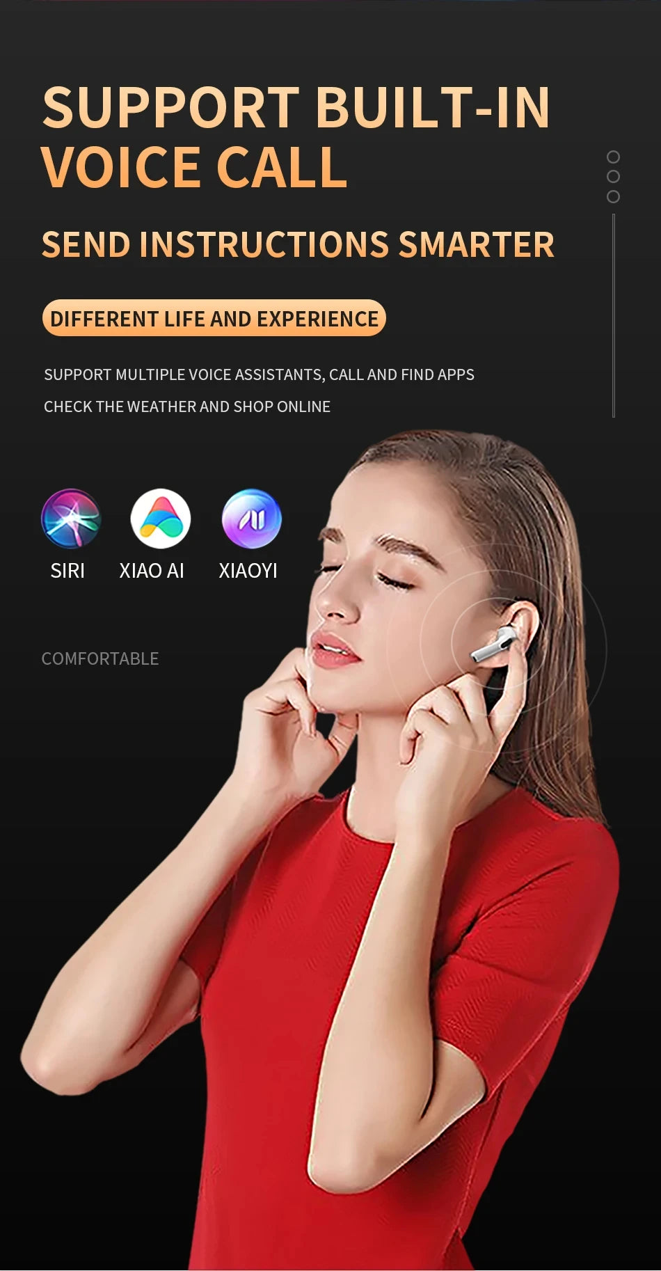 NEW Original Air Pro 6 TWS Wireless Headphones Fone Bluetooth Earphones Mic Pods In Ear Earbuds Earbuds Sport Headset For Xiaomi