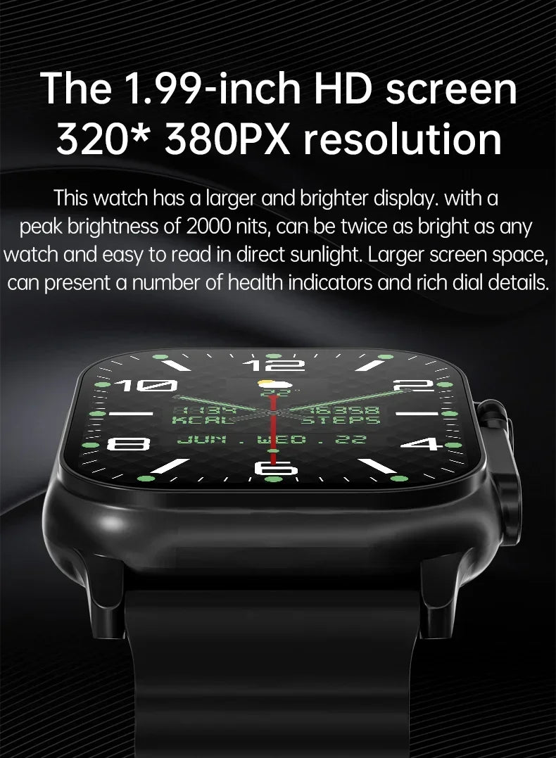 New T900 Ultra Smart Watch Men 49mm Series 9 AMOLED Screen NFC Compass Waterproof For Apple Watch IWO Ultra 9 Call Smartwatch