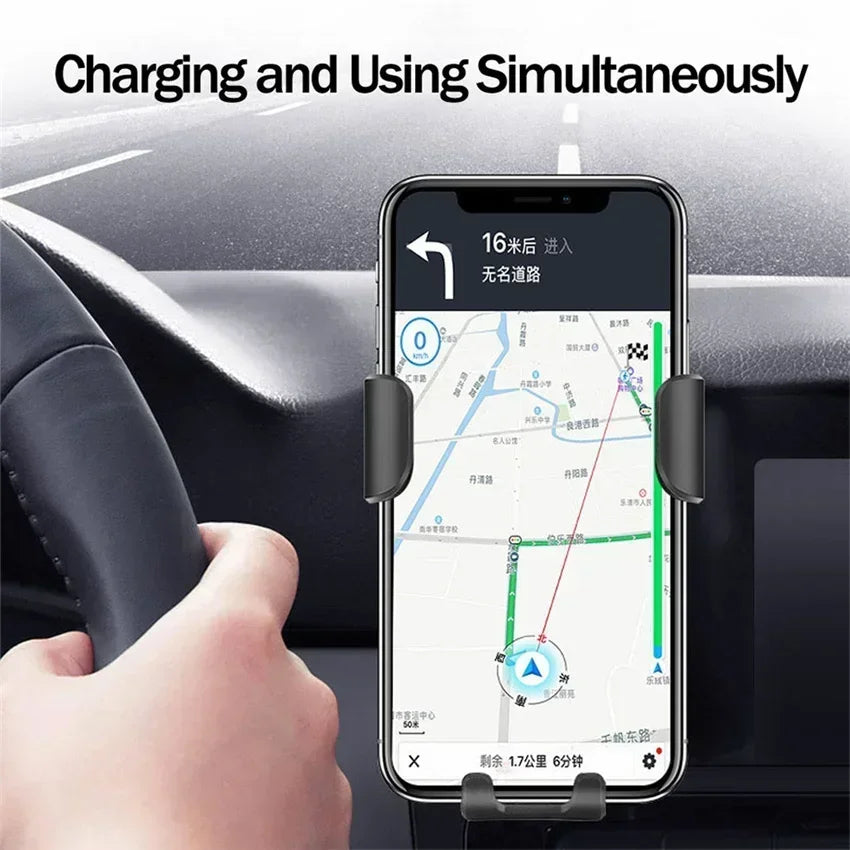 30W Fast Wireless Chargers Car For iPhone 15 14 13 12 11 Pro XS Max XR Samsung Xiaomi Wireless Charging Phone Car Holder Charger