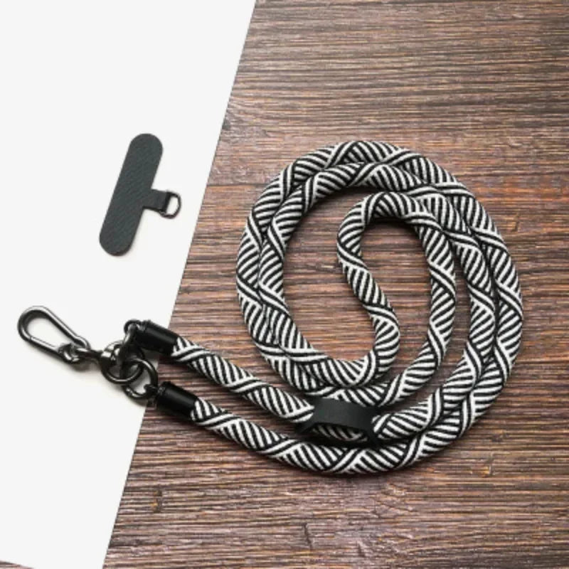 Adjustable Phone Lanyard Detachable Neck Cord Universal Crossbody Strap for Mobile Phone Case Lanyards Thickness 8mm