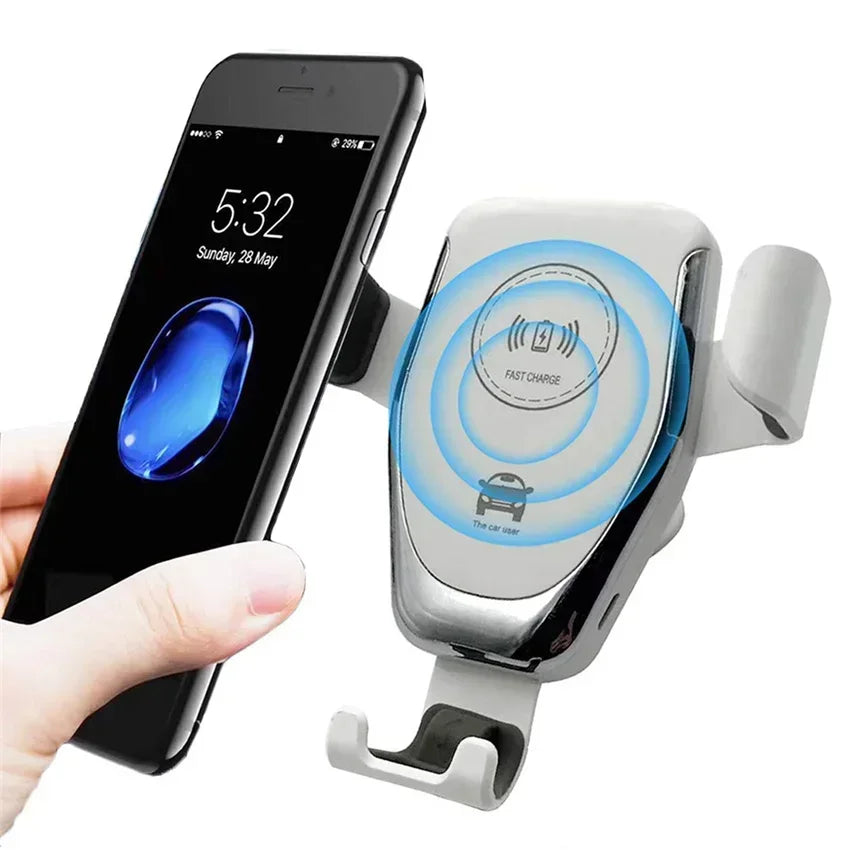 30W Fast Wireless Chargers Car For iPhone 15 14 13 12 11 Pro XS Max XR Samsung Xiaomi Wireless Charging Phone Car Holder Charger