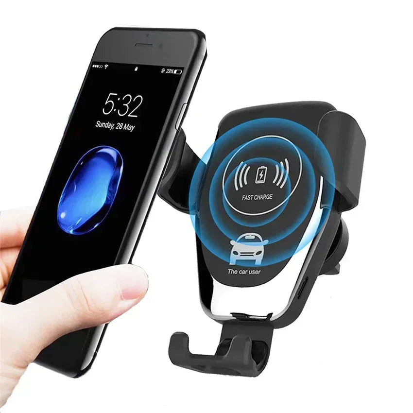 30W Fast Wireless Chargers Car For iPhone 15 14 13 12 11 Pro XS Max XR Samsung Xiaomi Wireless Charging Phone Car Holder Charger