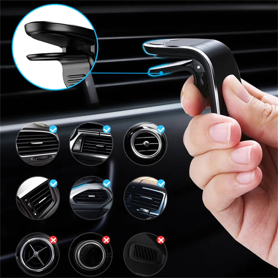 Magnetic Car Phone Holder Stand Air Vent Magnet Car Mount GPS Smartphone Mobile Support In Car Bracket for iPhone Huawei Xiaomi