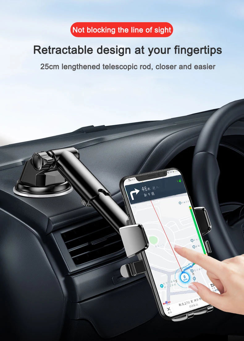 Sucker Car Phone Holder Mount Stand Suction Cup Smartphone Mobile Cell Support in Car Bracket For iPhone Xiaomi Huawei Samsung