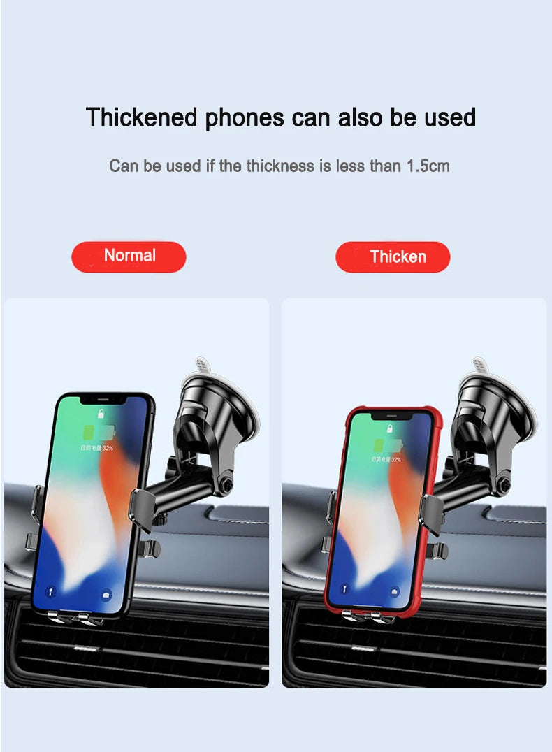 Sucker Car Phone Holder Mount Stand Suction Cup Smartphone Mobile Cell Support in Car Bracket For iPhone Xiaomi Huawei Samsung