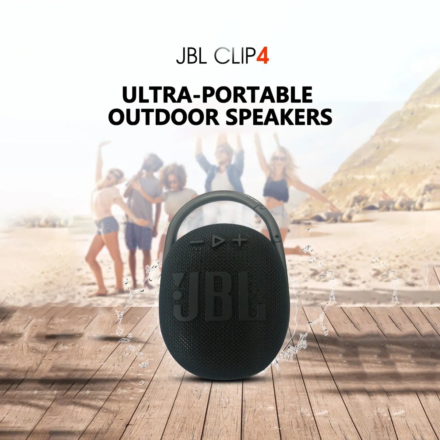 Clip4 Wireless Bluetooth Speakers Portable Ip67 Waterproof Outdoor Speakers Powerful Subwoofer 3d Surround Music Cent Decive