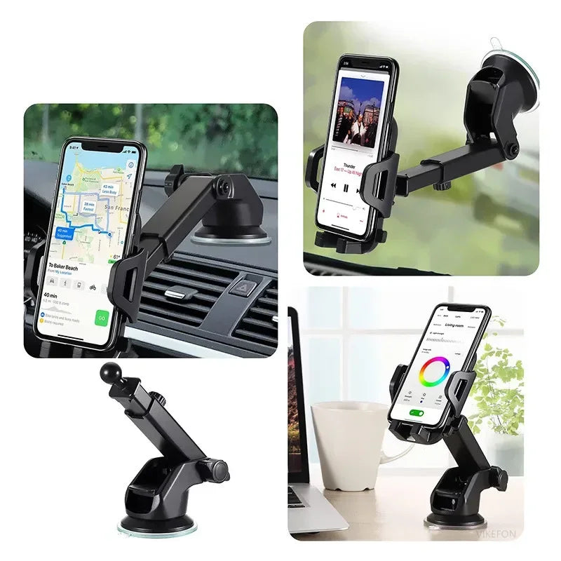 Universal Car Phone Holder Multifunctional Dashboard Windshield Air Vent Mount Sucker Phone GPS Holder For iPhone Samsung Xiaomi