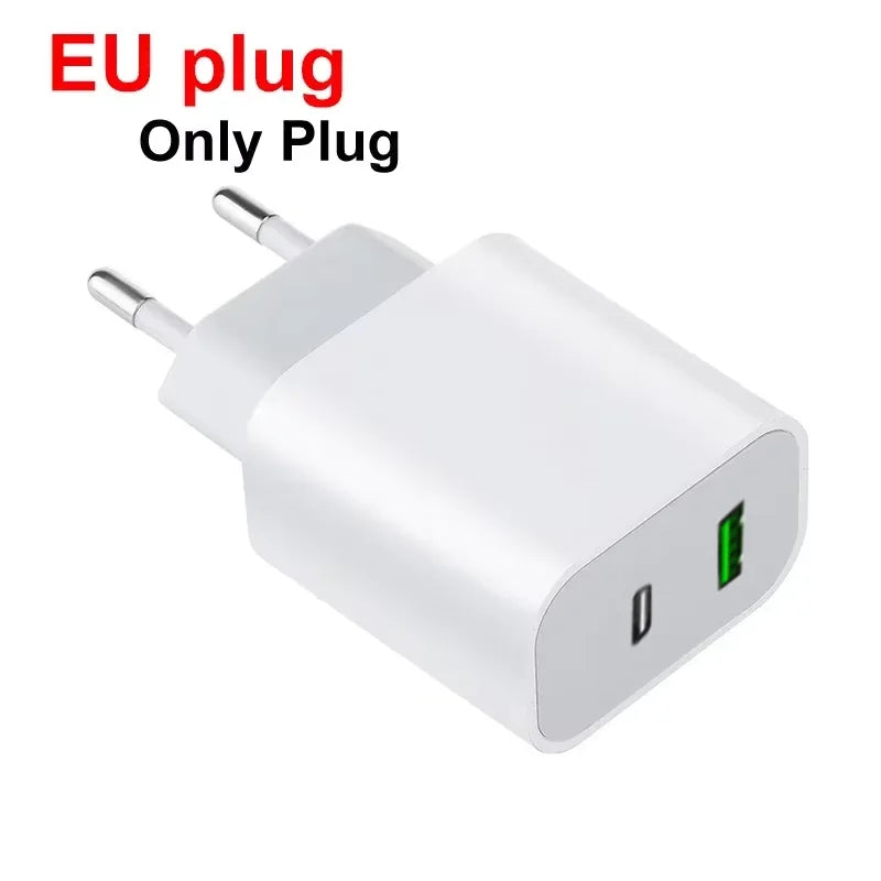 For PD 30W Charging For iPhone 14 Pro Max 13 12 mini 11 Fast Charger X XS XR 7 8 6 Plus SE 2020 Phone Accessories